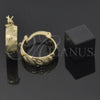 Oro Laminado Small Hoop, Gold Filled Style Diamond Cutting Finish, Golden Finish, 5.159.013