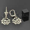 Oro Laminado Dangle Earring, Gold Filled Style Polished, Golden Finish, 02.21.0217