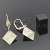 Oro Laminado Dangle Earring, Gold Filled Style Polished, Golden Finish, 5.103.005