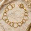 Oro Laminado Fancy Bracelet, Gold Filled Style Polished, Golden Finish, 5.225.002.08 (18 MM Thickness, 8 Inches Length)