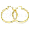 Oro Laminado Medium Hoop, Gold Filled Style Hollow Design, Polished, Golden Finish, 5.134.024.30