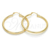Oro Laminado Medium Hoop, Gold Filled Style Hollow Design, Polished, Golden Finish, 5.134.022.40