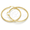 Oro Laminado Large Hoop, Gold Filled Style Hollow Design, Polished, Golden Finish, 5.134.020.50