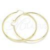 Oro Laminado Extra Large Hoop, Gold Filled Style Hollow Design, Polished, Golden Finish, 5.134.017.65