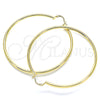 Oro Laminado Extra Large Hoop, Gold Filled Style Hollow Design, Polished, Golden Finish, 5.134.016.70