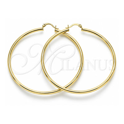 Oro Laminado Extra Large Hoop, Gold Filled Style Hollow Design, Polished, Golden Finish, 5.134.016.70