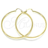 Oro Laminado Extra Large Hoop, Gold Filled Style Hollow Design, Polished, Golden Finish, 5.134.016.70
