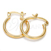Oro Laminado Small Hoop, Gold Filled Style Polished, Golden Finish, 5.134.013.15
