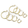 Oro Laminado Small Hoop, Gold Filled Style Polished, Golden Finish, 5.134.012.20