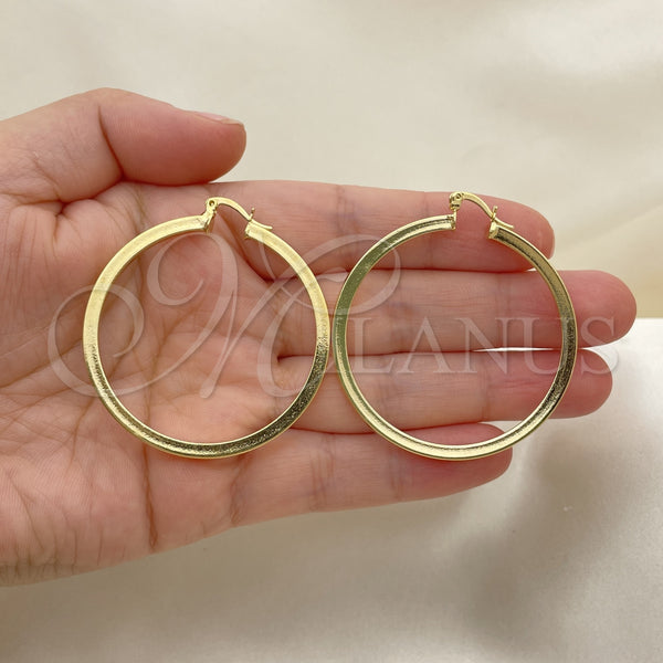 Oro Laminado Medium Hoop, Gold Filled Style Polished, Golden Finish, 5.136.023.45