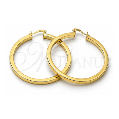 Oro Laminado Medium Hoop, Gold Filled Style Polished, Golden Finish, 5.136.023.45