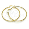 Oro Laminado Medium Hoop, Gold Filled Style Polished, Golden Finish, 5.134.008.40