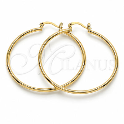 Oro Laminado Medium Hoop, Gold Filled Style Polished, Golden Finish, 5.134.008.40