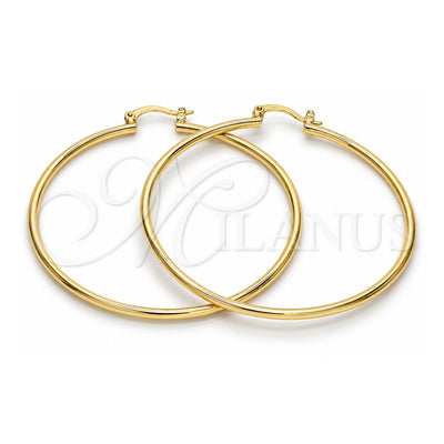 Oro Laminado Large Hoop, Gold Filled Style Polished, Golden Finish, 5.134.006.50