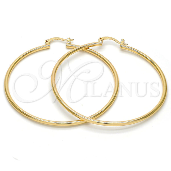 Oro Laminado Large Hoop, Gold Filled Style Polished, Golden Finish, 5.134.006.50