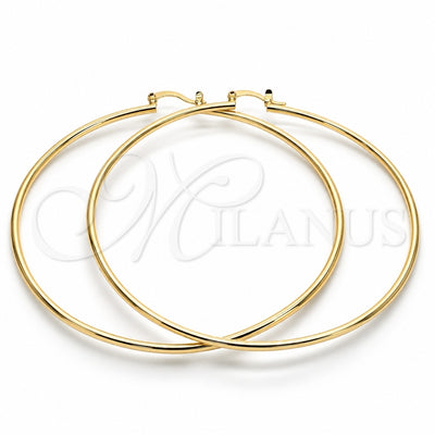 Oro Laminado Extra Large Hoop, Gold Filled Style Polished, Golden Finish, 5.134.002.70