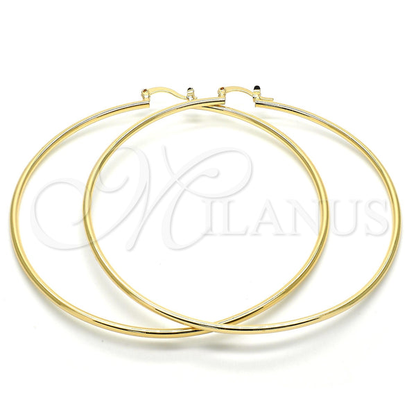 Oro Laminado Extra Large Hoop, Gold Filled Style Polished, Golden Finish, 5.134.002.70