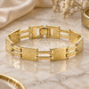 Oro Laminado Solid Bracelet, Gold Filled Style Polished, Golden Finish, 5.034.004.2 (08 MM Thickness, 8 Inches Length)
