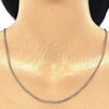 Oro Laminado Basic Necklace, Gold Filled Style Curb Design, Polished, Golden Finish, 5.222.008.24 (0.60 Gauge, 02 MM Thickness, 24 Inches Length)