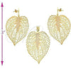 Oro Laminado Earring and Pendant Adult Set, Gold Filled Style Polished, Golden Finish, 10.63.0360 Set