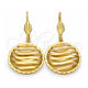 Oro Laminado Dangle Earring, Gold Filled Style Polished, Golden Finish, 5.106.010