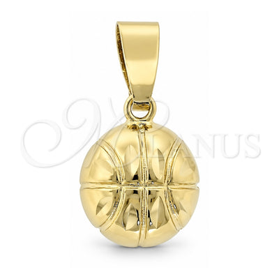 Oro Laminado Fancy Pendant, Gold Filled Style Polished, Golden Finish, 5.183.031