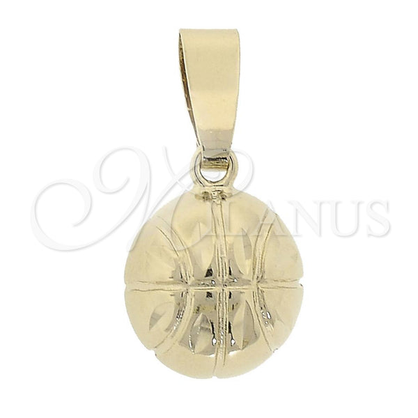 Oro Laminado Fancy Pendant, Gold Filled Style Polished, Golden Finish, 5.183.031