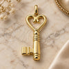 Oro Laminado Fancy Pendant, Gold Filled Style key Design, Polished, Golden Finish, 5.179.022