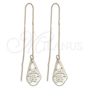 Oro Laminado Threader Earring, Gold Filled Style Polished, Golden Finish, 5.114.011