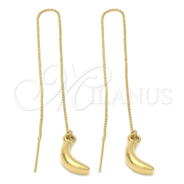 Oro Laminado Threader Earring, Gold Filled Style Polished, Golden Finish, 5.118.010