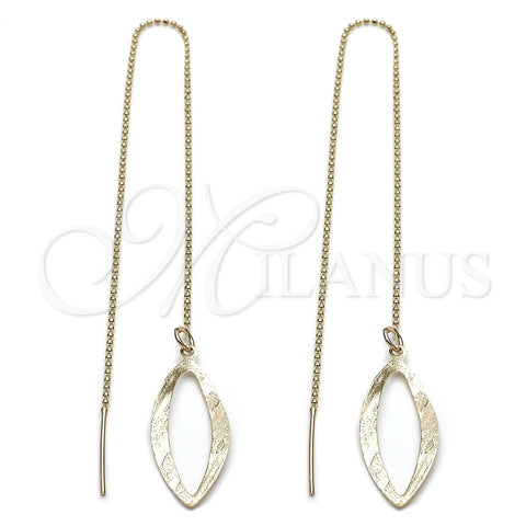 Oro Laminado Threader Earring, Gold Filled Style Polished, Golden Finish, 5.116.012