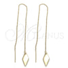 Oro Laminado Threader Earring, Gold Filled Style Polished, Golden Finish, 5.115.010