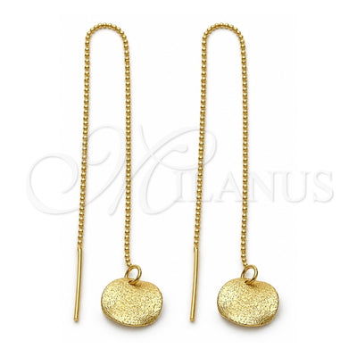 Oro Laminado Threader Earring, Gold Filled Style Polished, Golden Finish, 5.119.010