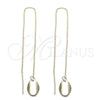 Oro Laminado Threader Earring, Gold Filled Style Polished, Golden Finish, 5.116.001