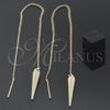Oro Laminado Threader Earring, Gold Filled Style Polished, Golden Finish, 5.116.002