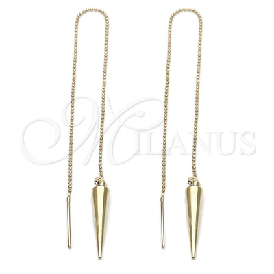 Oro Laminado Threader Earring, Gold Filled Style Polished, Golden Finish, 5.116.002 for wholesale, main product view