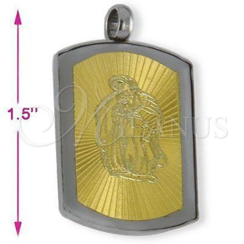 Oro Laminado Fancy Pendant, Gold Filled Style Polished, Golden Finish, 05.115.0017