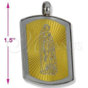 Oro Laminado Fancy Pendant, Gold Filled Style Polished, Golden Finish, 05.115.0018