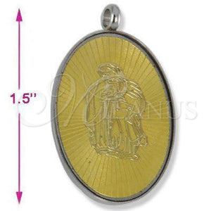 Oro Laminado Fancy Pendant, Gold Filled Style Polished, Golden Finish, 05.115.0019