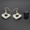 Oro Laminado Long Earring, Gold Filled Style Heart Design, Polished, Golden Finish, 02.59.0009