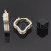 Oro Laminado Medium Hoop, Gold Filled Style Tree Design, Diamond Cutting Finish, Tricolor, 5.158.039
