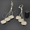 Oro Laminado Long Earring, Gold Filled Style Polished, Golden Finish, 5.112.001