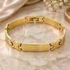 Oro Laminado Solid Bracelet, Gold Filled Style Polished, Golden Finish, 03.63.0526 (08 MM Thickness, 8 Inches Length)