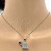 Oro Laminado Fancy Pendant, Gold Filled Style Eagle Design, Diamond Cutting Finish, Golden Finish, 5.182.008