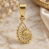 Oro Laminado Fancy Pendant, Gold Filled Style Polished, Golden Finish, 5.183.044