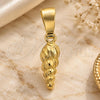 Oro Laminado Fancy Pendant, Gold Filled Style Diamond Cutting Finish, Golden Finish, 5.183.016