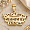Oro Laminado Fancy Pendant, Gold Filled Style Diamond Cutting Finish, Golden Finish, 5.181.004