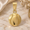 Oro Laminado Fancy Pendant, Gold Filled Style Ball Design, Polished, Golden Finish, 5.183.024