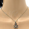 Oro Laminado Fancy Pendant, Gold Filled Style Anchor Design, Polished, Golden Finish, 5.182.038