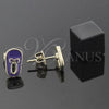 Oro Laminado Stud Earring, Gold Filled Style Shoes Design, Enamel Finish, Golden Finish, 02.64.0232 *PROMO*